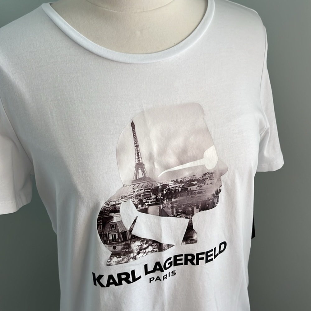 Karl Lagerfeld Short Sleeve Tee ~ NEW ~